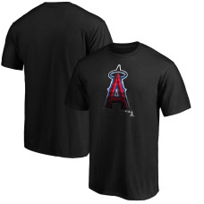 Men's Los Angeles Angels Fanatics Branded Black Team Midnight Mascot T-Shirt