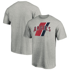 Men's Los Angeles Angels Fanatics Branded Heathered Gray Team Prep T-Shirt