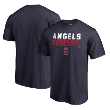 Men's Los Angeles Angels Fanatics Branded Navy Fade Out T-Shirt