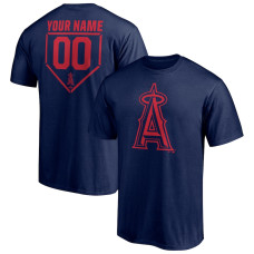 Men's Los Angeles Angels Fanatics Branded Navy Personalized RBI Logo T-Shirt
