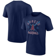 Men's Los Angeles Angels Fanatics Branded Navy Second Wind T-Shirt