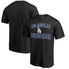 Men's Los Angeles Dodgers Fanatics Branded Black Team Victory Arch T-Shirt