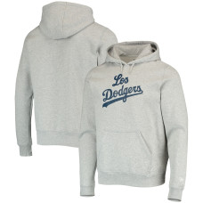 Men's Los Angeles Dodgers New Era Heathered Gray City Connect Pullover Hoodie
