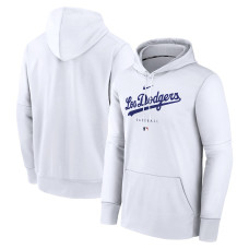 Men's Los Angeles Dodgers Nike White 2023 City Connect Pregame Performance Pullover Hoodie