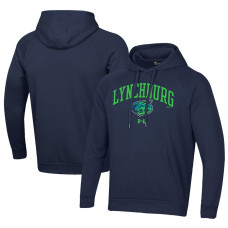 Men's Lynchburg Hillcats Under Armour Navy All Day Fleece Pullover Hoodie