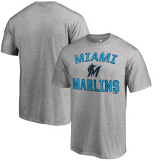 Men's Miami Marlins Ash Victory Arch T-Shirt