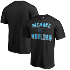 Men's Miami Marlins Black Victory Arch T-Shirt