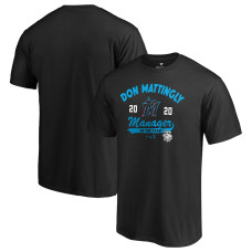 Men's Miami Marlins Don Mattingly Fanatics Branded Black 2020 NL Manager of the Year T-Shirt