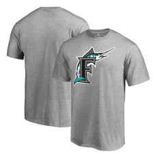 Men's Miami Marlins Fanatics Branded Ash Cooperstown Collection Forbes T-Shirt