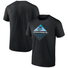 Men's Miami Marlins Fanatics Branded Black 2023 MLB Spring Training Diamond T-Shirt