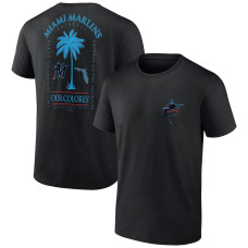 Men's Miami Marlins Fanatics Branded Black Bring It Our Colores T-Shirt