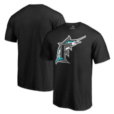 Men's Miami Marlins Fanatics Branded Black Cooperstown Collection Forbes T-Shirt