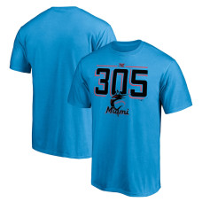 Men's Miami Marlins Fanatics Branded Blue The 305 T-Shirt