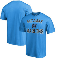 Men's Miami Marlins Fanatics Branded Blue Victory Arch T-Shirt