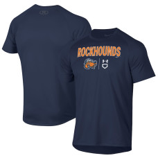 Men's Midland Rockhounds Under Armour Navy Tech T-Shirt