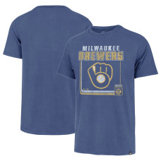 Men's Milwaukee Brewers  '47 Royal Borderline Franklin T-shirt