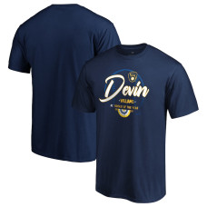Men's Milwaukee Brewers Devin Williams Fanatics Branded Navy 2020 NL Rookie of the Year T-Shirt