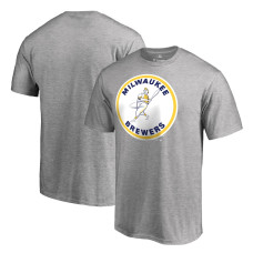 Men's Milwaukee Brewers Fanatics Branded Ash Cooperstown Collection Forbes T-Shirt