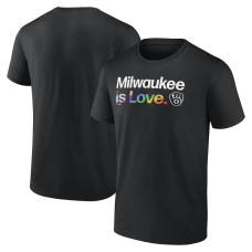 Men's Milwaukee Brewers Fanatics Branded Black City Pride T-Shirt