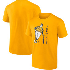 Men's Milwaukee Brewers Fanatics Branded Gold Hometown Collection T-Shirt