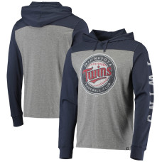 Men's Minnesota Twins '47 Heathered Gray/Navy Franklin Wooster Pullover Hoodie