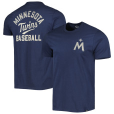 Men's Minnesota Twins  '47 Navy Turn Back Franklin T-Shirt