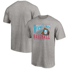 Men's Minnesota Twins Fanatics Branded Heather Gray Cooperstown Collection Winning Time T-Shirt