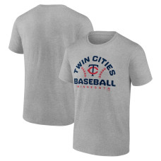 Men's Minnesota Twins Fanatics Branded Heather Gray Team Go For Two T-Shirt