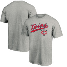 Men's Minnesota Twins Fanatics Branded Heather Gray Team Wahconah T-Shirt