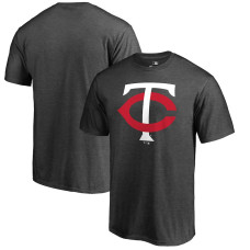 Men's Minnesota Twins Fanatics Branded Heathered Charcoal Primary Logo T-Shirt
