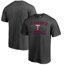 Men's Minnesota Twins Fanatics Branded Heathered Gray Core Basics Victory Arch T-Shirt