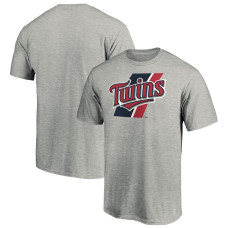Men's Minnesota Twins Fanatics Branded Heathered Gray Prep Squad T-Shirt
