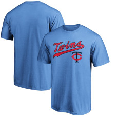 Men's Minnesota Twins Fanatics Branded Light Blue Cooperstown Collection Team Wahconah T-Shirt