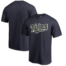 Men's Minnesota Twins Fanatics Branded Navy Armed Forces Wordmark T-Shirt