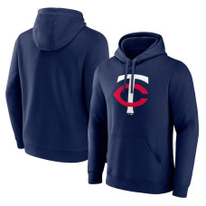 Men's Minnesota Twins Fanatics Branded Navy Official Team Logo Pullover Hoodie