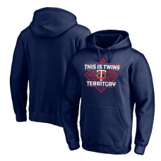 Men's Minnesota Twins Fanatics Branded Navy Territory Team Fitted Pullover Hoodie