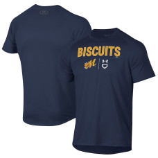 Men's Montgomery Biscuits Under Armour Navy Tech T-Shirt