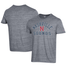 Men's Nashville Sounds Champion Gray Ultimate Tri-Blend T-Shirt