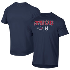 Men's New Hampshire Fisher Cats Under Armour Navy Tech T-Shirt