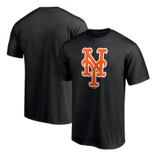 Men's New York Mets Fanatics Branded Black Official Logo T-Shirt