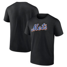 Men's New York Mets Fanatics Branded Black Official Team Logo T-Shirt