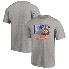 Men's New York Mets Fanatics Branded Heather Gray Cooperstown Collection Winning Time T-Shirt