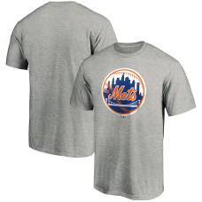 Men's New York Mets Fanatics Branded Heathered Gray Cooperstown Collection Forbes Team T-Shirt