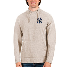 Men's New York Yankees Antigua Oatmeal Team Reward Pullover Sweatshirt