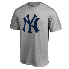 Men's New York Yankees Ash Secondary Color Primary Logo 2 T-Shirt