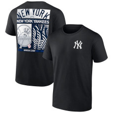 Men's New York Yankees Black Two-Sided T-Shirt