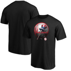 Men's New York Yankees Fanatics Branded Black Team Midnight Mascot T-Shirt