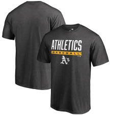 Men's Oakland Athletics Fanatics Branded Ash Win Stripe T-Shirt