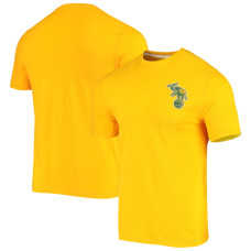 Men's Oakland Athletics Fanatics Branded Gold Distressed Watching T-Shirt