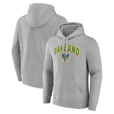 Men's Oakland Athletics Fanatics Branded Gray Wahconah Pullover Hoodie